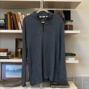 Joseph Abboud Men’s 1/4 Zip Pull Over Blue Large Never Worn!